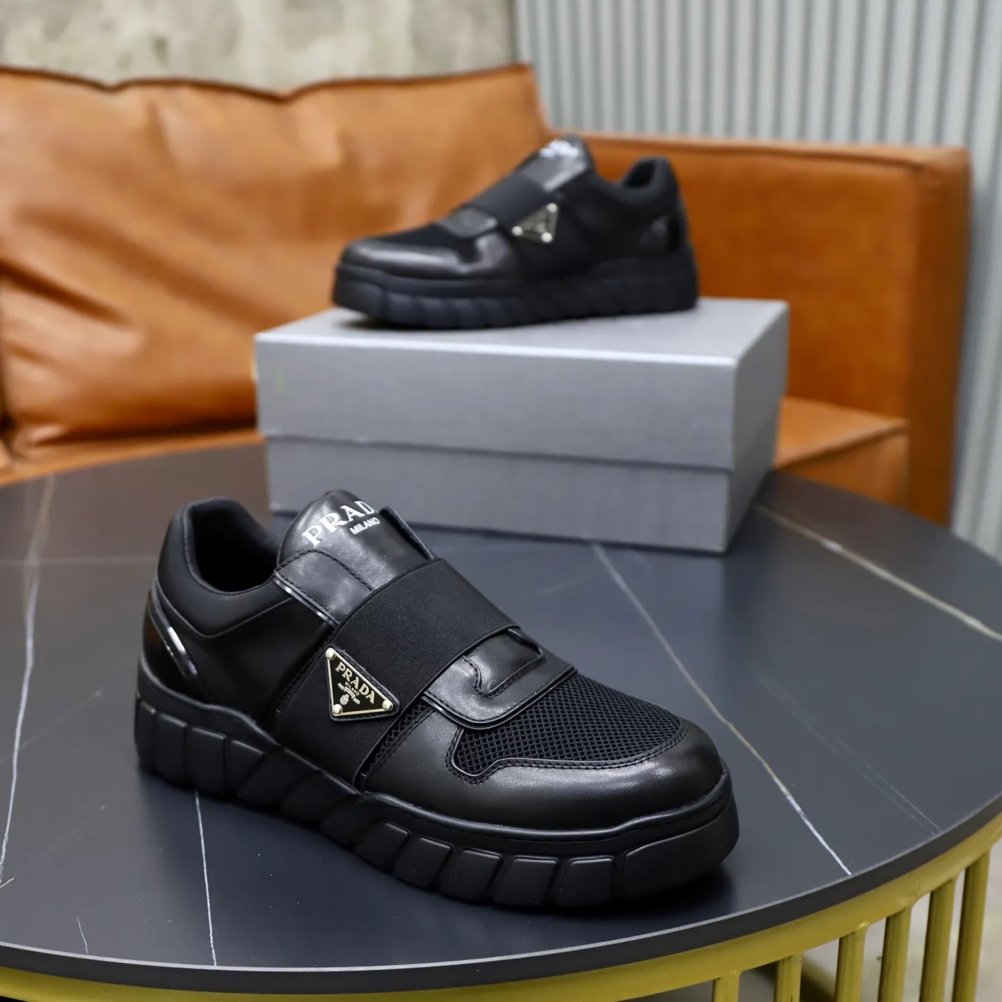 Ex-factory price 560💰[PRADA] Men's shoes are popular in the counter, official website synchronization, 1 high-quality shipment ✔️Original cowhide + cowhide lining, 1🆚1 replica, original sole, 38-45 (45 customized, non-refundable)
